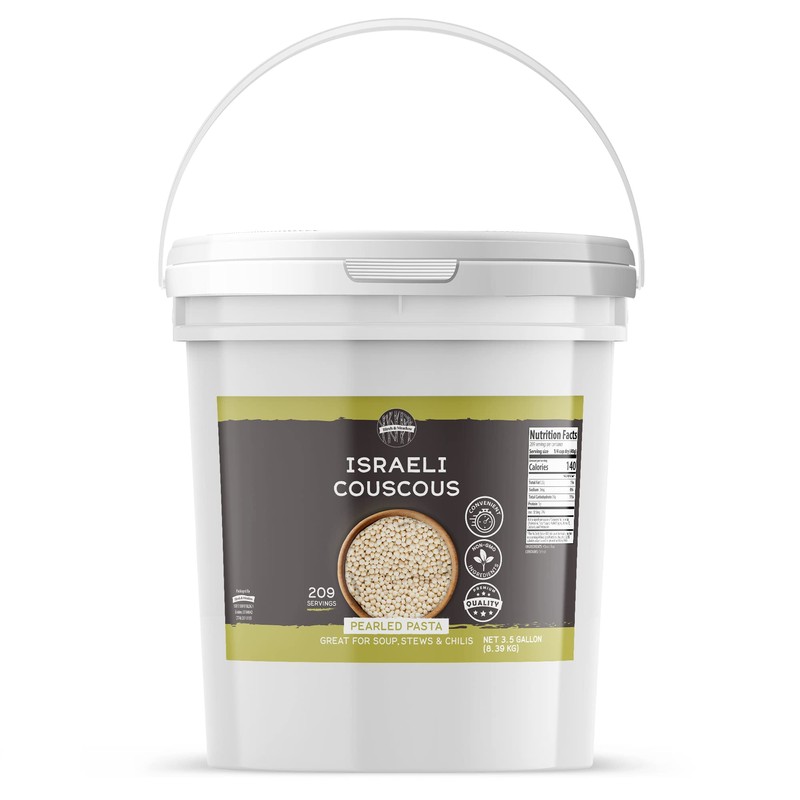 Birch & Meadow 3.5 Gallons of Israeli Couscous, Large Grain,