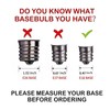 CHYSUPER 10PK G40 LED Replacement Bulbs, 0.6W 2700K Warm White,