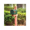 Gibraltar Mailboxes Elite Medium Capacity Galvanized Steel Green, Post-Mount Mailbox,