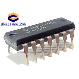 Juried Engineering RC4136N RC4136 Quad Low Noise 30V Operational Amplifier Op Amp Breadboard-Friendly IC DIP-14 (Pack of 10)