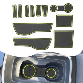 YEE PIN YEE PIN Mokka B Mokka E Gummimatten Kompatibel mit Opel Mokka B Mokka E 2021-2023 2024 Matten Mokka E rutschfeste fr Mittelkonsole Aufbewahrungsbox Innenausstattung (Grn)