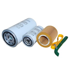 Filter Kit 6221372500/6221372550 Air/Oil Separator,6211472300 Air Filter, 6211472200 Oil Filter Compatible with Screw Air Compressor Compression Equipment Accessories