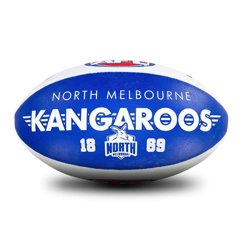 Sherrin North Melbourne Kangaroos AFL Club Football, Size 5