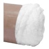 Hilo De Lana Grueso Para Ganchillo, Hilo Tubular Blanco //