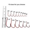 Laxygo Octopus Beak Offset Fishing Hooks Froged Sport Circle Hooks