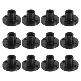 sourcing map 12 Pcs Tr8x2 Lead Screw POM Plastic Nut, Trapezoidal Nut Linear Screw Acme Thread Screw Replacing Brass Nut (2mm Pitch, 1 Start, 2mm Lead) for 3D Printer Accessories