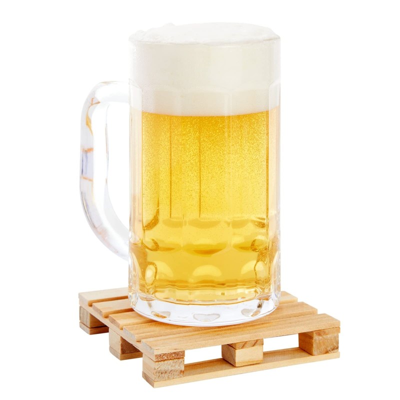 Juvale Wood Pallet Coasters - Pack of 6, 3.9 x