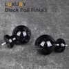 Black Curtain Rods for Windows 72 to 144 Inch, 1''