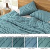 Litanika Comforter Super King Size Set Grayish Teal, 3 Pieces