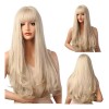 Alta Gama Pelucas Naturales Sintetica Larga Cosplay Mujer
