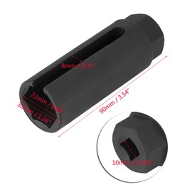22mm Auto exhaust O2 offset car Oxygen Sensor Socket set package, Universal Car O2 Oxygen Sensor sleeve remover Removal Socket 7/8" 22mm 3/8" Drive Tool