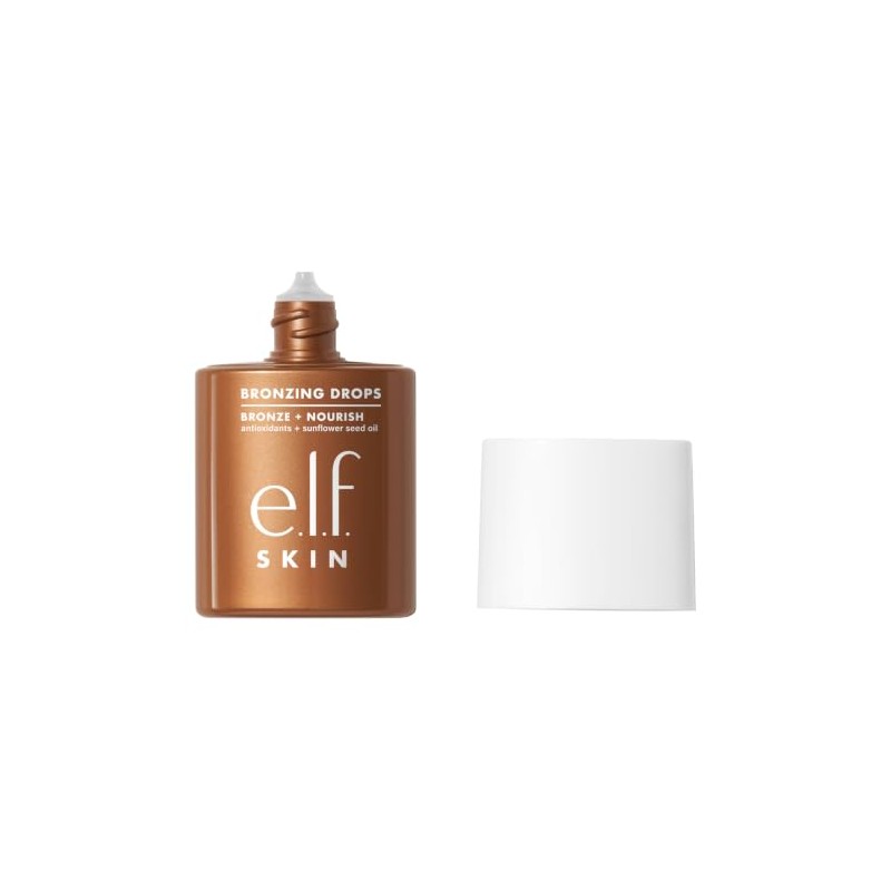 e.l.f. SKIN Bronzing Drops Bronceador Líquido Dorado Cálido Shimmer