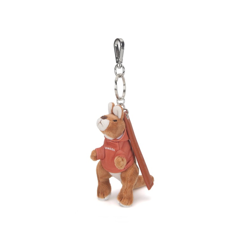 Kangol shared hoodie Kangol key holder 0004 4 types, beige/brown
