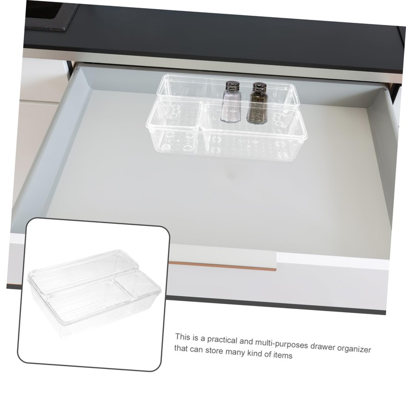 Mobestech 4pcs Kitchen Organizer Storage Box Filing Boxes Vanity Drawer
