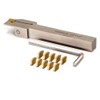 OSCARBIDE 1/2" Shank Nickel Plated Indexable Lathe Grooving Parting Holder