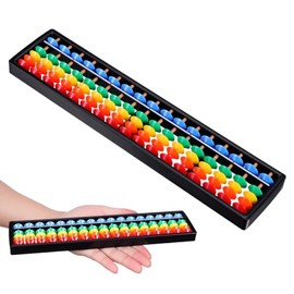 ibasenice ÁBaco De PláStico Multicolor, 17 Varillas para MatemáTicas