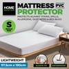 Single Bed Mattress PVC Protector Cover Waterproof Elastic Fitted 97.5x190cm