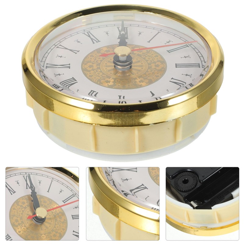 Yardwe Round Clock Insert 3 Inch Quartz Clock Fit-up Movement
