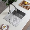 KINKIB Stainless Kitchen Sink Protector - 21" x 16" with