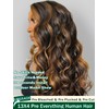 KLAIYI Pre Everything 13x4 Glueless Wig Ombre Brown Body Wave