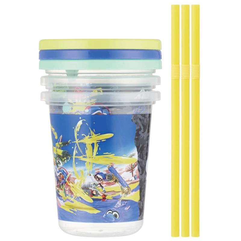 Skater SIH3ST-A Tumbler with Straw, 3 Pieces, 11.8 fl oz