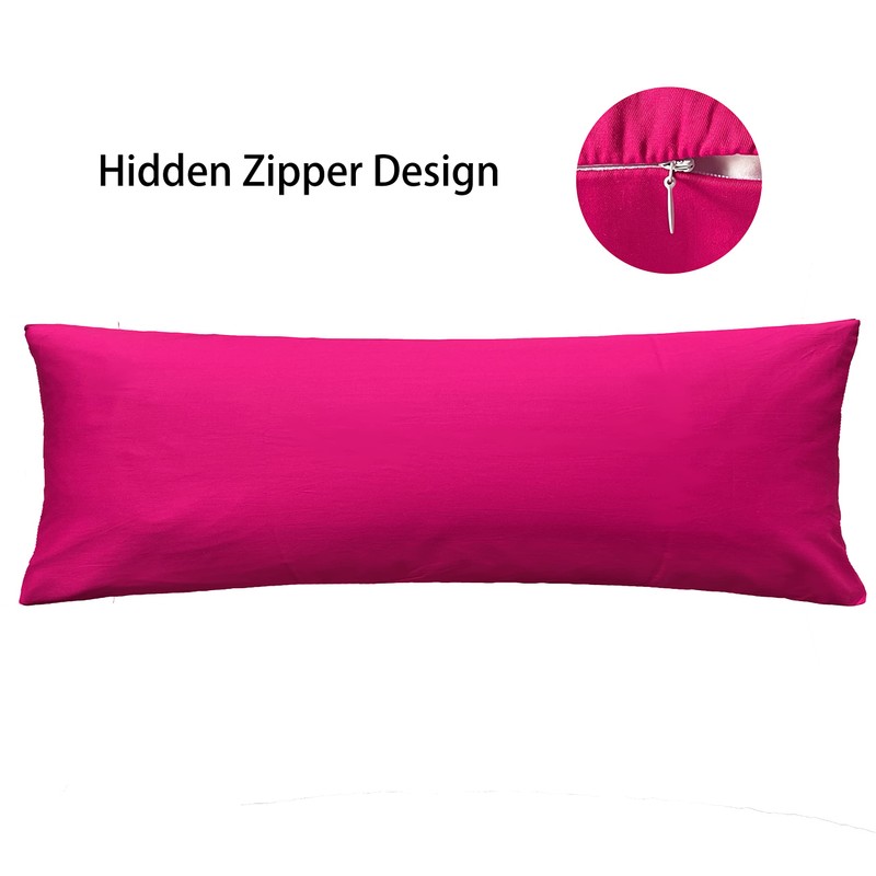 iMaylex Soft 100% Egyptian Cotton Zipper Pillow Case, Cozy and
