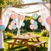 4D Ball Star Striped Foil Balloons(6 Pcs)