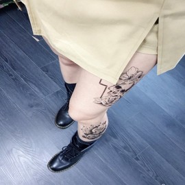 Real Fashion Large Skull Henna Tattoo Stickers (6 Designs) 8144 Skull 5ea