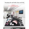 (MAT ONLY) Black Nail Art Table Mat, Foldable Nail Art