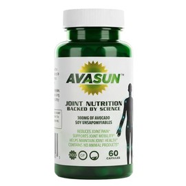 Suplemento para Articulaciones ASU 300 mg AvaSun – Extracto de Aguacate y Soya, Apoyo al Cartílago y Movilidad, Con Respaldo Clínico, De Origen Vegetal, Sin OGM, Sin Gluten, 60 Cápsulas (2 Meses)