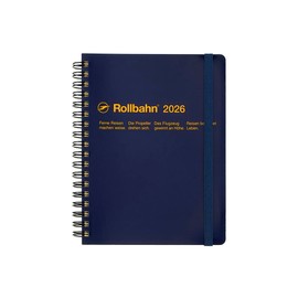 [Delphonics Notebook 2026 Version/Starts October 2025] Rollbahn Diary L Schedule Notebook Monthly (Dark Blue)