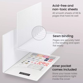 Arteza Pocket Notebooks | Butterflies | 5 x 8” - Set of 5