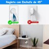 Zakulu Retráctil Regleta Con 4 Salidas 2 Usb Regleta Multicontactos