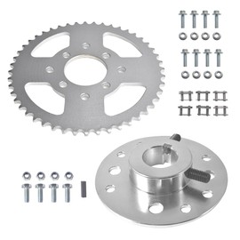 #40/41/420 Chain 48T 8 Holes Sprocket with 1"Bore 1/4"Keyway Sprocket Hub for Predator 212cc 196cc 6.5hp Go Kart Mini Bike Drift Trike Heavy Duty Dune Buggies Parts