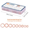 LordHardware 200pcs Copper Crush Metric Washers Assortment Kit Flat Sealing