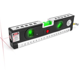 4-in-1 Laser Level with 3 LED Light,Multifunctional Torpedo Level 100Ft Alignment Point & 30Ft Leveling Line,3 Laser Modes Magnetic with Tripod Laser Tool for Hanging Picture Home Renovation