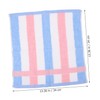 FRCOLOR 3Pcs Soft Cotton Washcloths Quick Drying Face Towels Striped