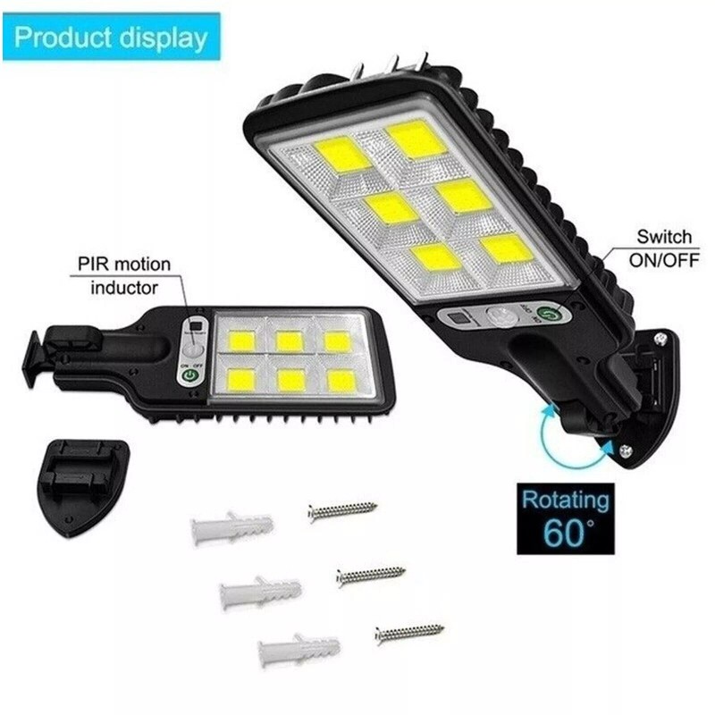 Generic LED Solar Light Motion Sensor 3 Modes Flood Lamp