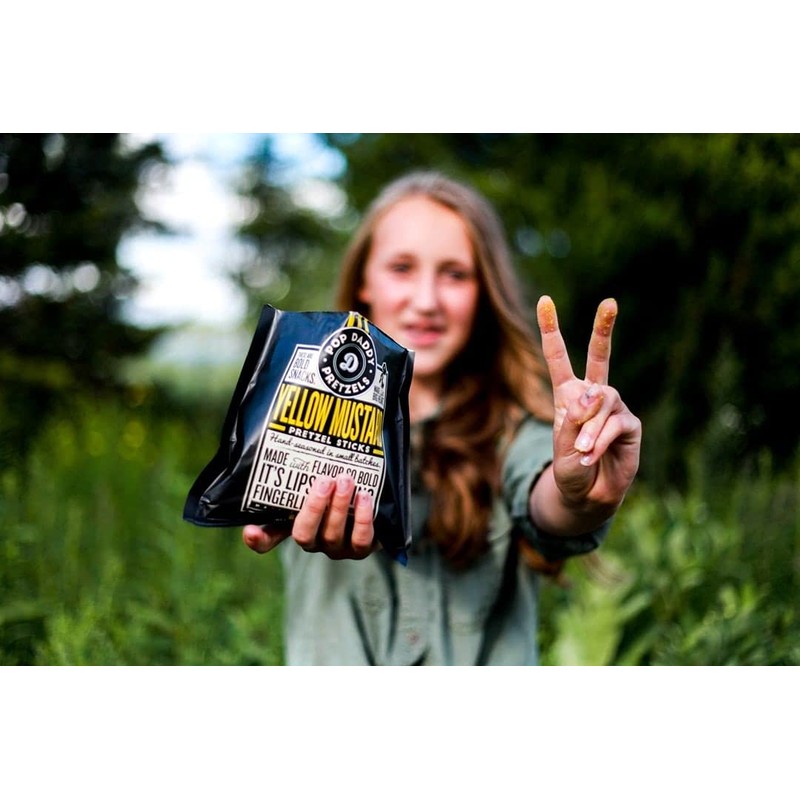 Pop Daddy Flavored Pretzels Sticks, Healthy Gourmet Pretzels Snacks, 7.5oz