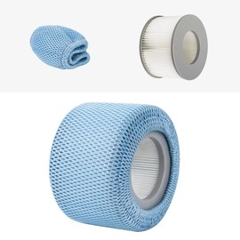 Benfosh 2 pcs of Protective Nets+2pcs Filter compatible with Mspa Hot Tub Filter,90 Folds,for MSPA all Current Hot Tubs