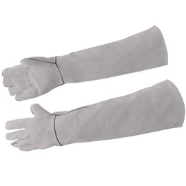 LEcylankEr Bite Resistant Gloves Garden Gloves Thorn Proof 60 cm Work Gloves Men Women Cat Gloves Gardening Gloves for Dog/Cat/Bird/Snake/Cactus/Rose/Welder (Grey)