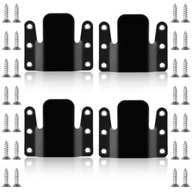 Femeng 4 Pcs Couch Connectors, Heavy Duty Universal Sectional Couch Connectors, Sectional Connectors to Make Sectional Stay, Metal Interlocking Furniture Connector Bracket with Screws