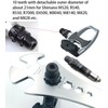 Bicycle Pedal Wrench, 6-in-1 Multi-Tool, 9/16 in, 10 mm/8 mm/6