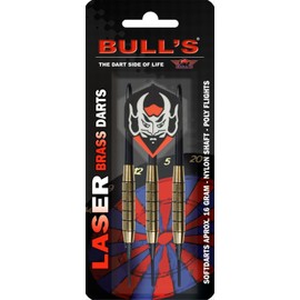 Bulls Unisex's Laser Softdart 3 Pieces 16g, Multicoloured, Medium