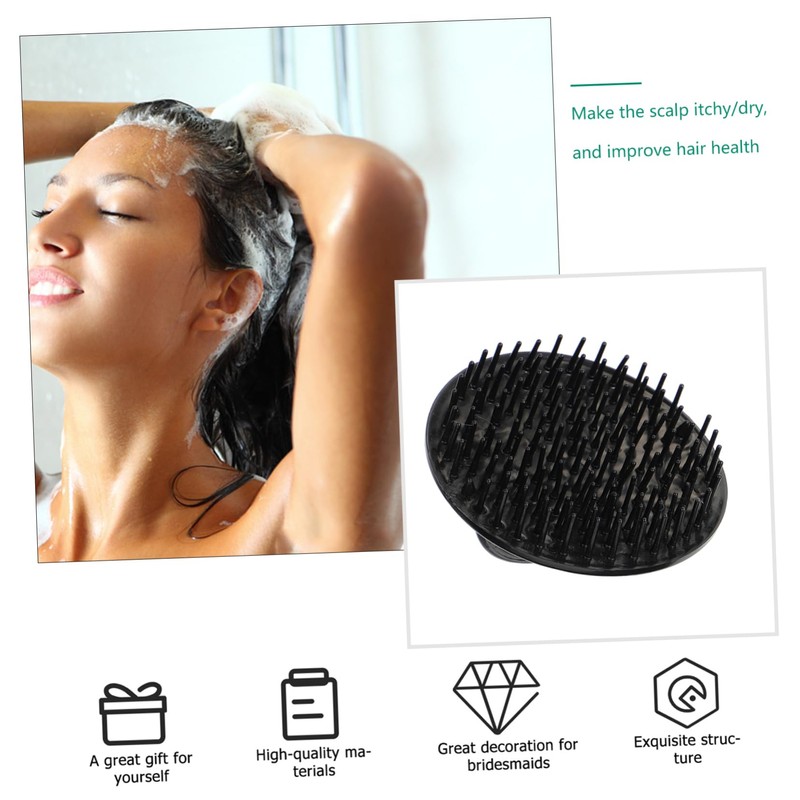 OHPHCALL Scalp Exfoliator Brush Shampoo Brush Scalp Massager for Dandruff