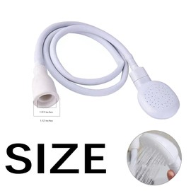 1m/3.28ft Portable Sink Hose Faucet Sprayer Sink Spray Rubber Hose Shampoo Sprayer Handheld Faucet Shower for Pets, Bathing Baby, Washing Hair, Rinsing Vegetables