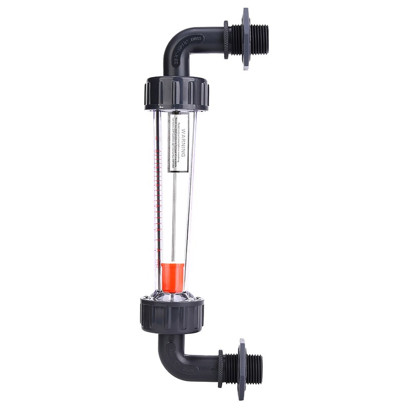 LZS-15W Elbow Liquid Flowmeter ABS Plastic Tube Type Waterflow Meter