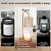 Electric Timer Candle Warmer Light,with Bracket Dimmable Candles Wax Glass
