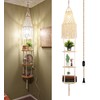 QIYIZM Boho Plug in Pendant Light,Hanging Light with Plug in