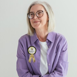 Bee-utiful Grandma-to-Be Handmade Baby Shower Pin Bee Badge for Nona to wear Sprinkle Gender Reveal by Amy's Bubbling Boutique